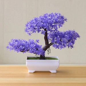 Purple Artificial Bonsai Plants - Hansel & Gretel Home Decor