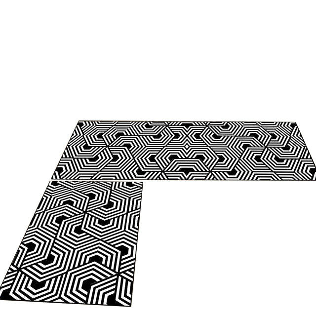 Modern Geometric Anti-Slip Kitchen Rugs