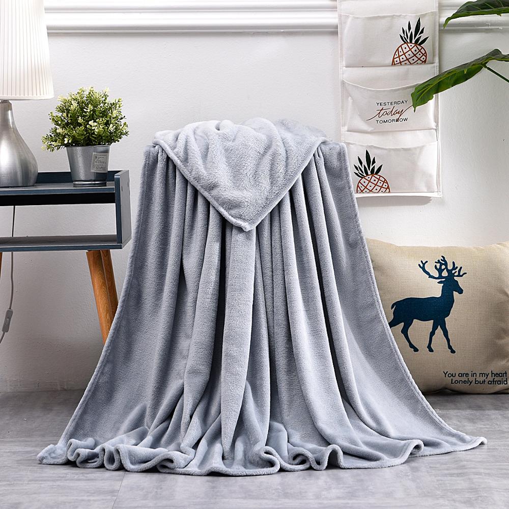 Plush Gray Blanket - Hansel & Gretel Home Decor