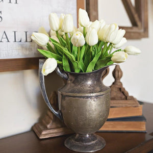 Ivory Artificial Flowers Tulip Bouquet - Hansel & Gretel Home Decor