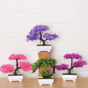 Pink Artificial Bonsai Plant