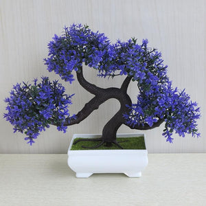 Purple Artificial Bonsai Plant