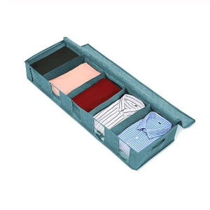 Rectangular Blue Foldable Storage Box - Hansel & Gretel Home Decor