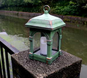 Lantern Candle Green Outdoor Lighting - Hansel & Gretel Home Decor