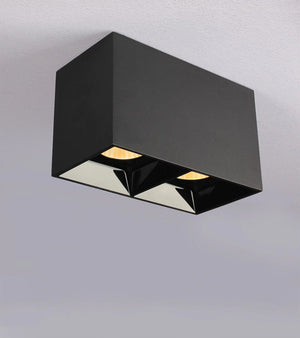 Modern Black Cube Ceiling Light