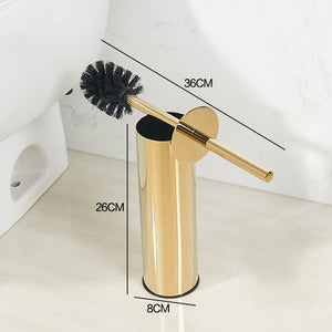 Luxury Gold Stainless Steel Toilet Brush Holder