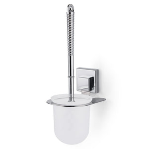 Hanging Stainless Steel White Toilet Brush and Holder