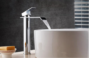 Brass Chrome-Short Bathroom Faucet