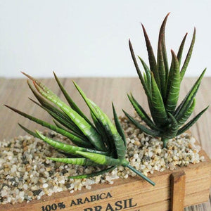 Green Artificial Succulent Aloe Plant - Hansel & Gretel Home Decor