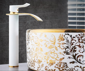 Brass White-Long Bathroom Faucet - Hansel & Gretel Home Decor