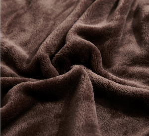Polyester Brown Blanket - Hansel & Gretel Home Decor