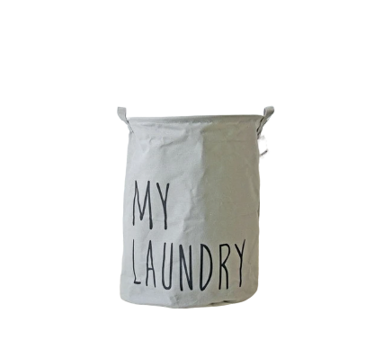 Modern Gray Foldable Laundry Basket