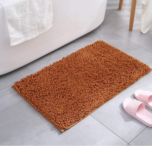 Orange Bathroom Area Carpet - Hansel & Gretel Home Decor