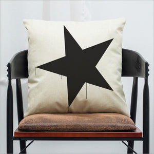 Lovely Black and Brown Decorative Pillow Case