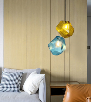 Yellow Modern Crystal Hanging Lamp - Hansel & Gretel Home Decor