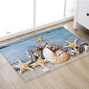 Multicolor Starfish Area Carpet
