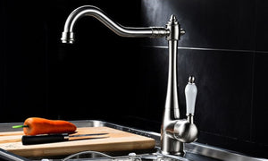 Copper Chrome Kitchen Faucet Rotatable