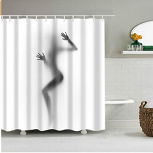 Creative Pattern Lady Shadow 1 Bathroom Curtains - Hansel & Gretel Home Decor