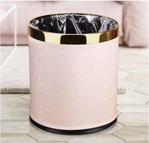 Luxurious Modern Trash Can Pink Flowers
