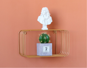 Metal Minimalist Pink Shelf - Hansel & Gretel Home Decor