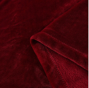 Microfiber Fleece Fabric Red Blanket - Hansel & Gretel Home Decor