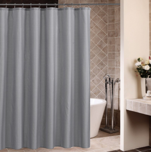 Gray Polyester Bathroom Curtains - Hansel & Gretel Home Decor
