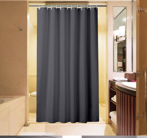 Dark Grey Polyester Bathroom Curtains - Hansel & Gretel Home Decor