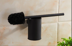 Black Stainless Steel Toilet Brush And Holder - Hansel & Gretel Home Decor