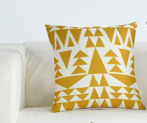 Fashionable Gold and White Decorative Pillow Case