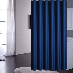 Dark Blue Polyester Bathroom Curtains - Hansel & Gretel Home Decor