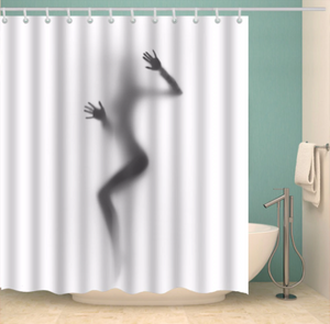 Creative Pattern Lady Shadow 1 Bathroom Curtains - Hansel & Gretel Home Decor