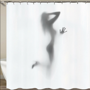 Creative Pattern Lady Shadow 2 Bathroom Curtains - Hansel & Gretel Home Decor