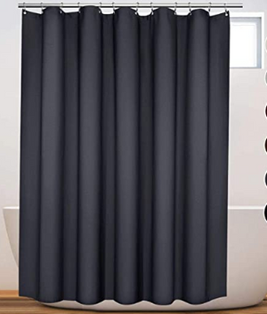 Dark Grey Polyester Bathroom Curtains - Hansel & Gretel Home Decor