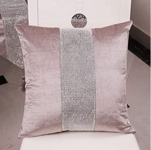 Diamond Fabric Brown Decorative Pillow Case - Hansel & Gretel Home Decor