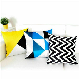 Fashionable Black and Yellow Decorative Pillow Case