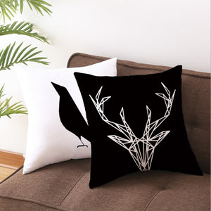 Lovely Black and White Decorative Pillow Case