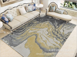 Multicolor Abstract Living Room Carpet