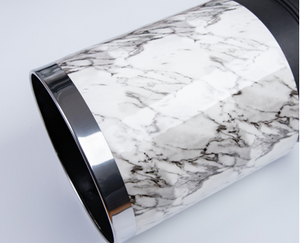 Luxurious Modern Trash Can White and Black