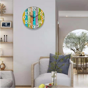 Modern Rainbow Wall Clock Kimberly Model - Hansel & Gretel Home Decor