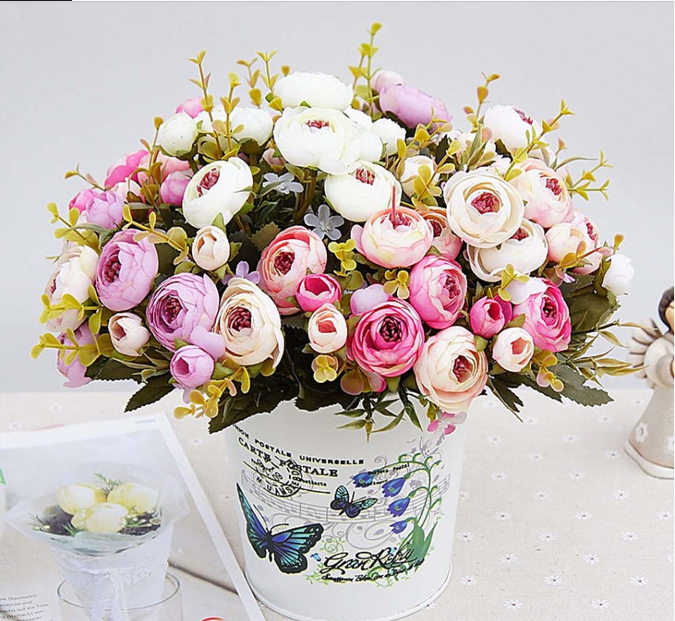 Black Artificial Flowers Rose Bouquet – Hansel & Gretel