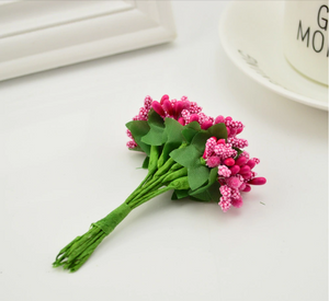 Pink Artificial Flowers Mulberry Bouquet - Hansel & Gretel Home Decor