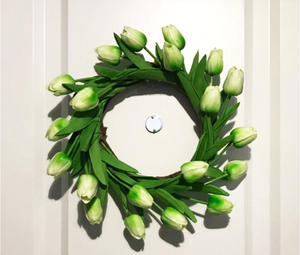 Green Artificial Flowers Tulip Bouquet - Hansel & Gretel Home Decor