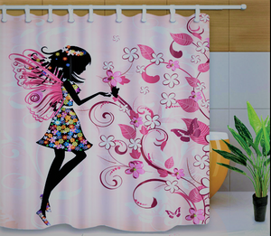 Fairy Polyester Bathroom Curtain