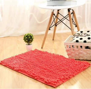 Red Bathroom Area Carpet - Hansel & Gretel Home Decor