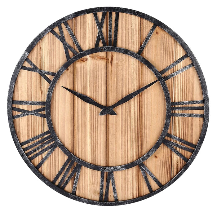 Vintage Wood Wall Clock Tricia Model