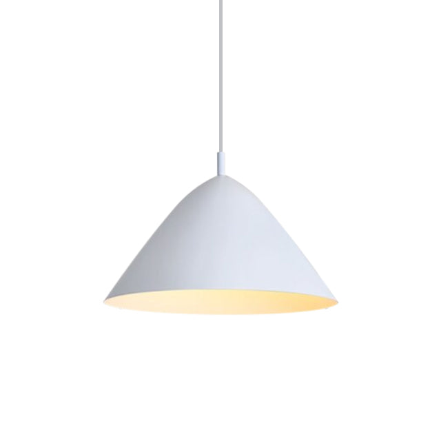 White Nordic American LED Hanging Lamp