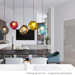 Brown Modern Crystal Hanging Lamp - Hansel & Gretel Home Decor