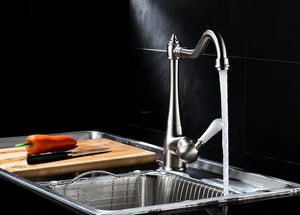 Copper Nickel Kitchen Faucet Rotatable - Hansel & Gretel Home Decor