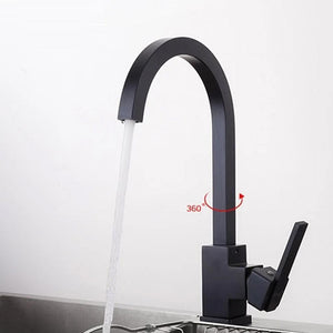 Aluminum Black Kitchen Faucet Rotating - Hansel & Gretel Home Decor