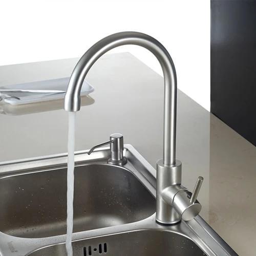 Aluminum Silver Kitchen Faucet Rotating - Hansel & Gretel Home Decor